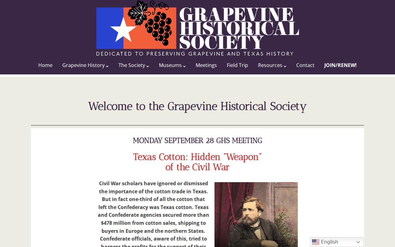 Grapevine directory history at the Historical Society