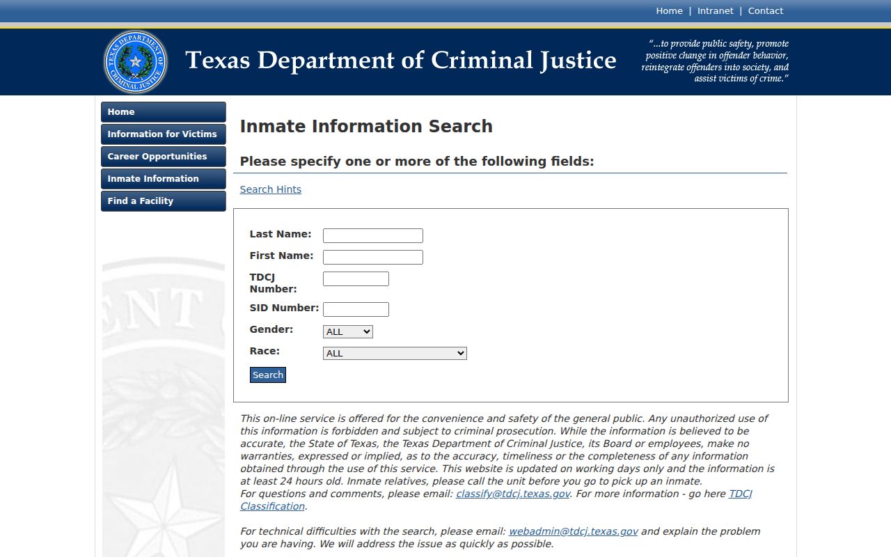 Grapevine residents directory Texas custody search form