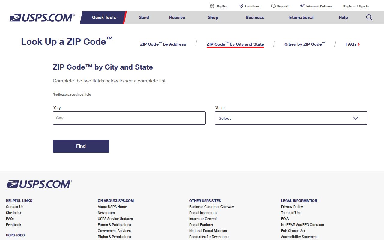 Grapevine ZIP code directory USPS address lookup